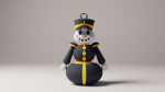 Uniformed snowman